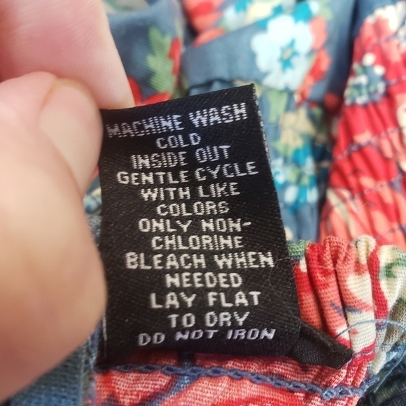 🎀👗 Rue21 Strapless Floral Print Dress Blue Small - Picture 4 of 4